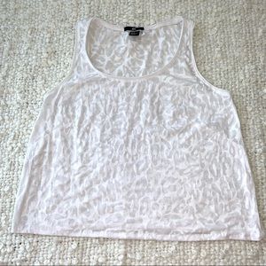 H&M white cheetah tank top 🎀